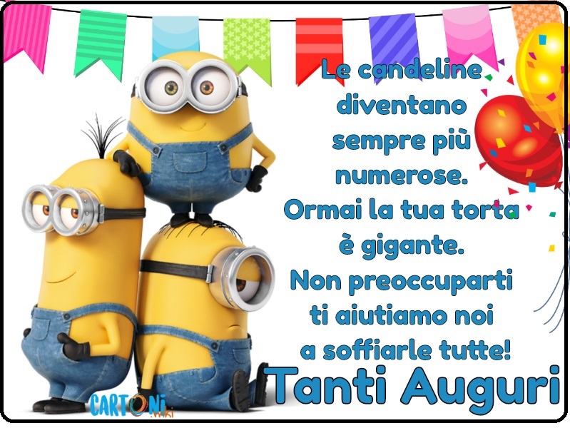 Biglietto auguri Minions