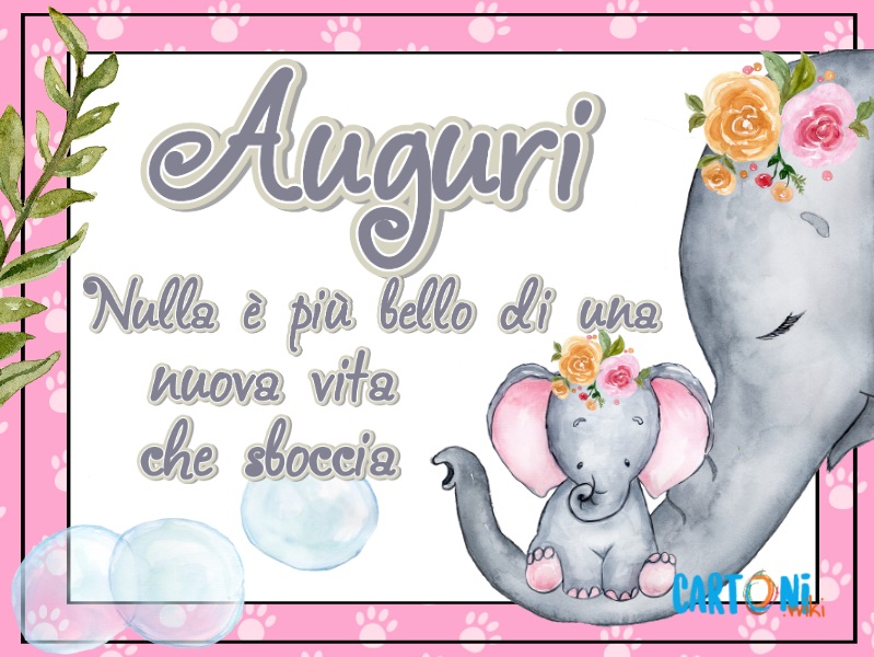 Auguri nascita bimba