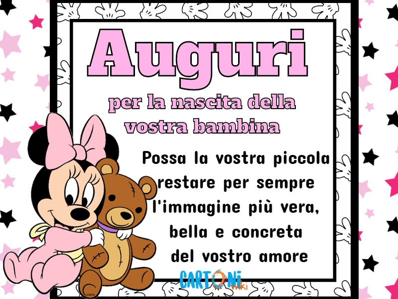 Auguri Nascita Bambina Cartoni Animati