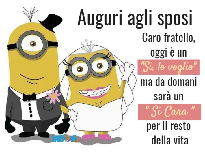 Auguri Agli Sposi Oggi E Un Si Cartoni Animati