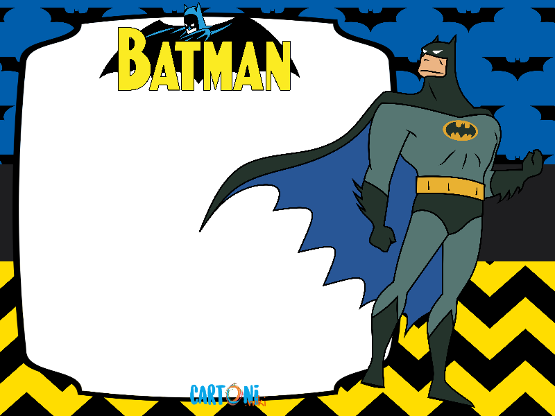 Batman stampa biglietto auguri - Cartoni animati