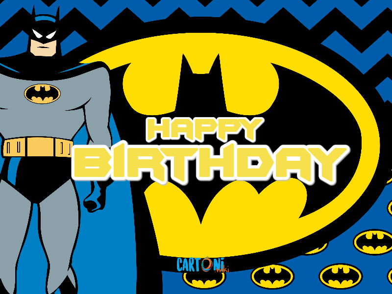 Batman Happy birthday Card