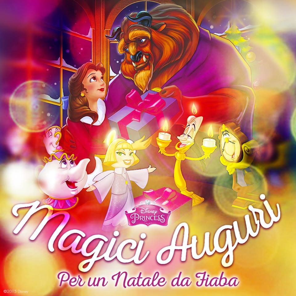 Auguri Di Natale Disney.Auguri Magici Di Natale Con La Bella E La Bestia Cartoni Animati