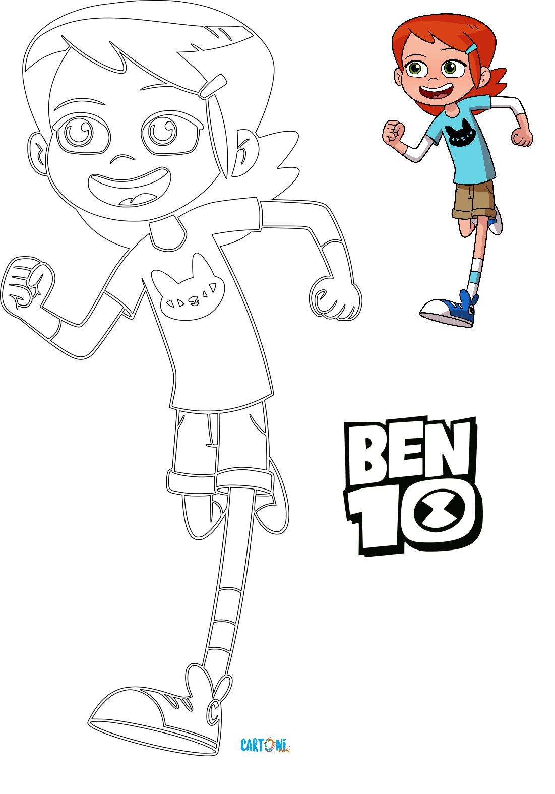 Colora Gwen di Ben 10