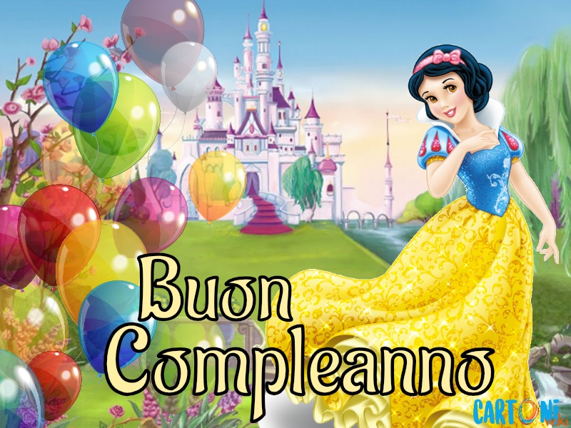 Buon Compleanno Con Biancaneve Cartoni Animati