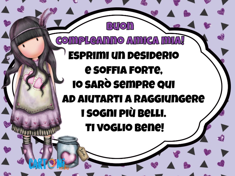 Buon Compleanno Amica Mia Cartoni Animati