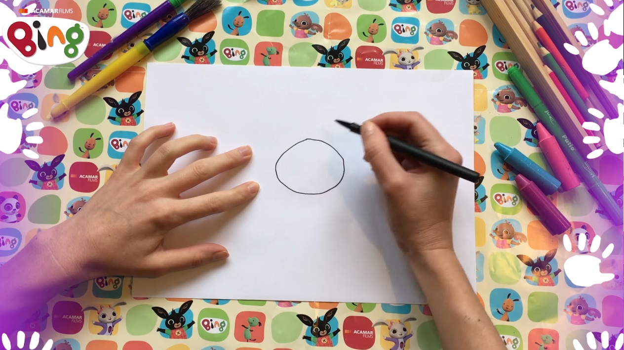 Bing come disegnare Charlie - come disegnare coniglio - video tutorial disegno - disegnare bing - come disegnare bing - come disegnare coniglietto