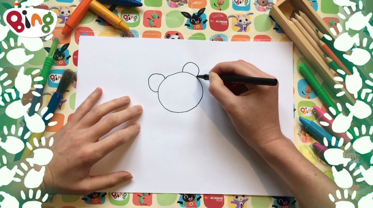 Bing come disegnare Pando - come disegnare panda - video tutorial disegno - disegnare bing - come disegnare bing - come disegnare un panda - draw tutorial  - bing tutorial draw