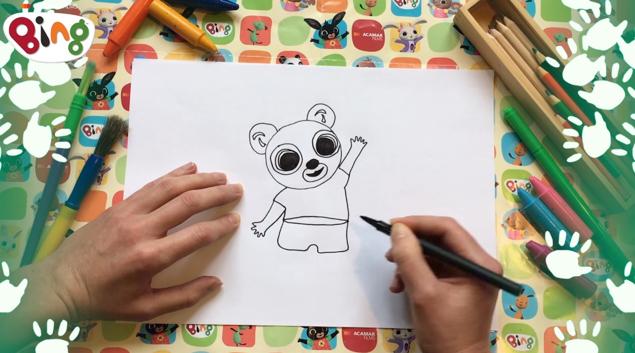 Bing come disegnare Pando - come disegnare panda - video tutorial disegno - disegnare bing - come disegnare bing - come disegnare un panda - draw tutorial  - bing tutorial draw