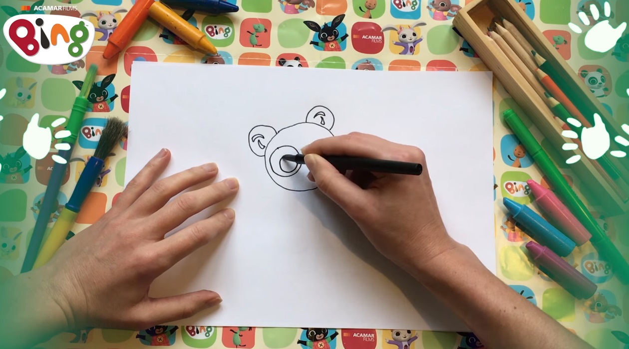 Bing come disegnare Pando - come disegnare panda - video tutorial disegno - disegnare bing - come disegnare bing - come disegnare un panda - draw tutorial  - bing tutorial draw