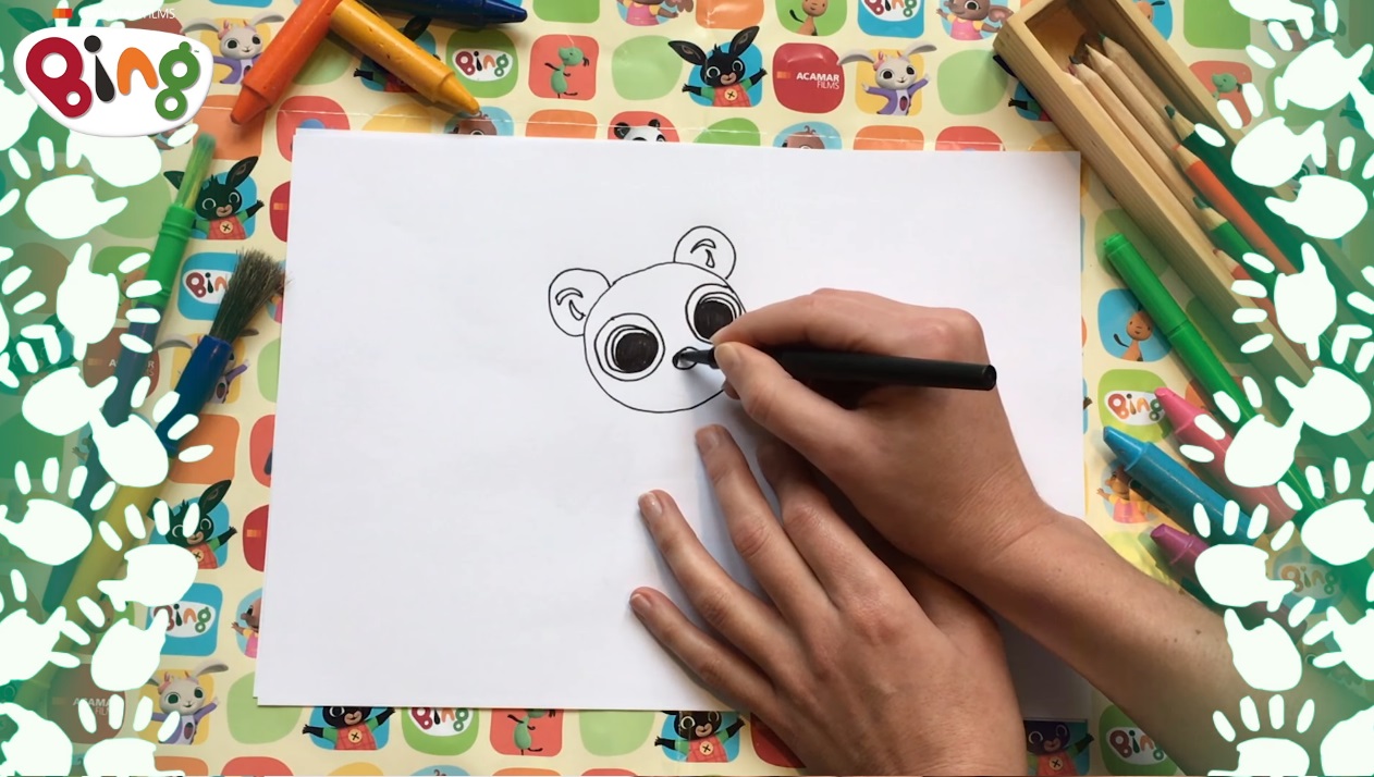 Bing come disegnare Pando - come disegnare panda - video tutorial disegno - disegnare bing - come disegnare bing - come disegnare un panda - draw tutorial  - bing tutorial draw