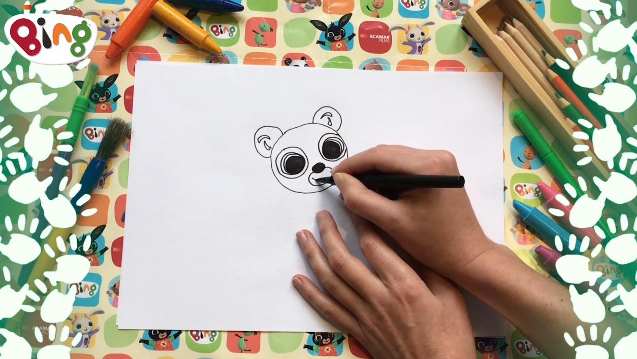 Bing come disegnare Pando - come disegnare panda - video tutorial disegno - disegnare bing - come disegnare bing - come disegnare un panda - draw tutorial  - bing tutorial draw