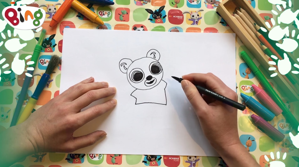 Bing come disegnare Pando - come disegnare panda - video tutorial disegno - disegnare bing - come disegnare bing - come disegnare un panda - draw tutorial  - bing tutorial draw