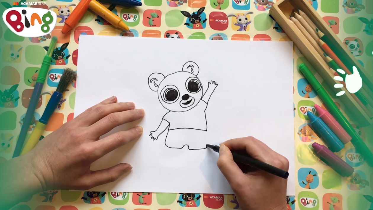 Bing come disegnare Pando - come disegnare panda - video tutorial disegno - disegnare bing - come disegnare bing - come disegnare un panda - draw tutorial  - bing tutorial draw