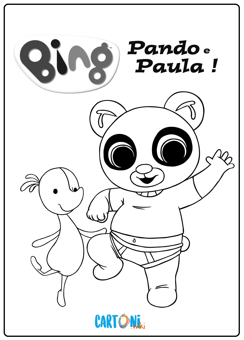 Pando e Paula Disegni da colorare Bing