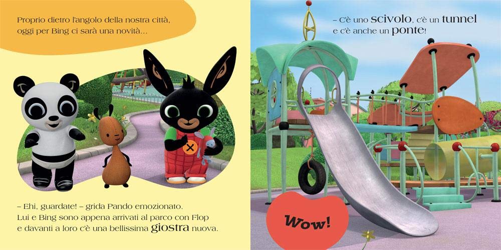 Lo Scivolo pagine 2 - Bing coniglio libri del cartone animato prescolare del coniglietto bing 