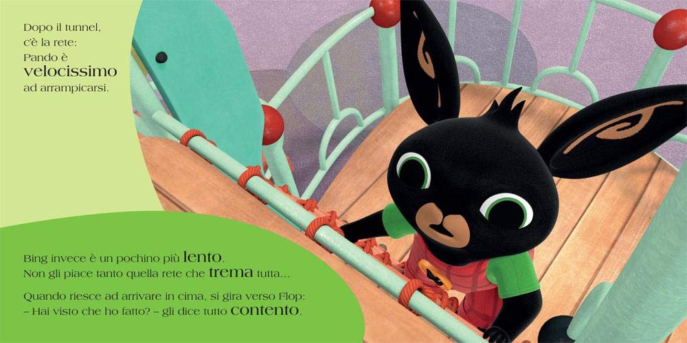 Lo Scivolo pagine 3 - Bing coniglio libri del cartone animato prescolare del coniglietto bing 