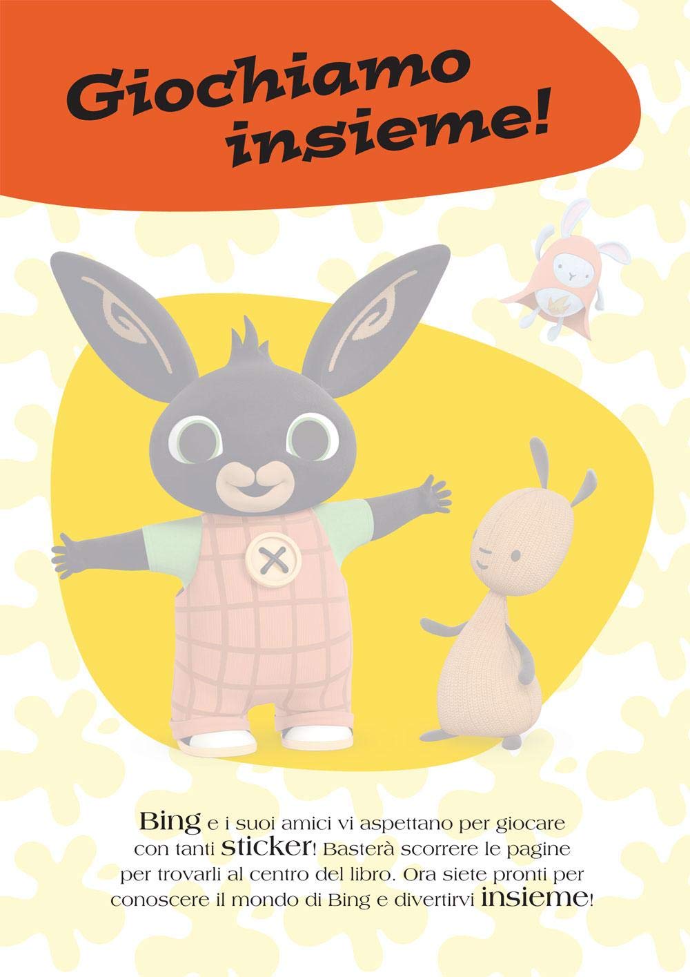 Giochiamo insieme libro gioco retro - Bing coniglio libri del cartone animato prescolare del coniglietto bing 