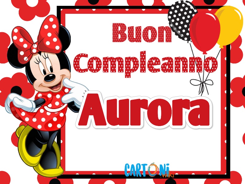 Buon Compleanno Aurora Cartoni Animati