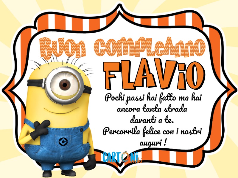 Buon compleanno Flavio con i Minions