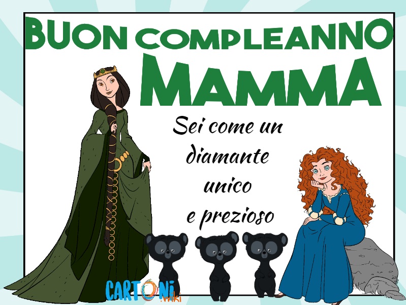 Buon Compleanno Mamma Sei Come Un Diamante Cartoni Animati