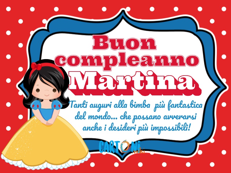 Buon Compleanno Martina Cartoni Animati