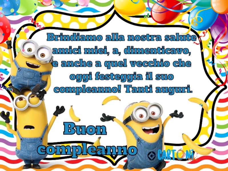 Buon Compleanno Con I Minions Cartoni Animati