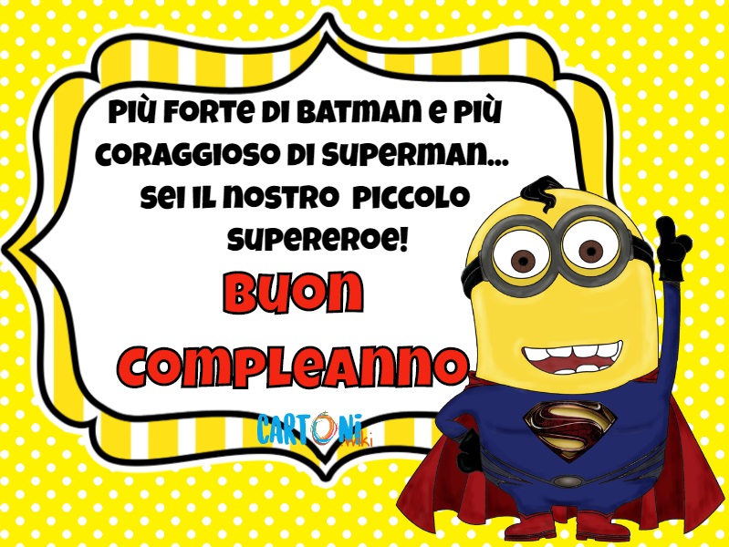 Buon compleanno piccolo supereroe