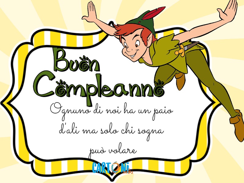 Buon compleanno con Peter Pan