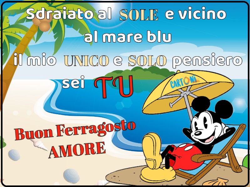 Buon Ferragosto Amore Cartoni Animati