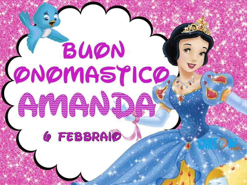 Buon onomastico Amanda