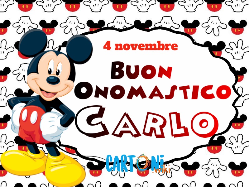 Carlo auguri di Buon onomastico