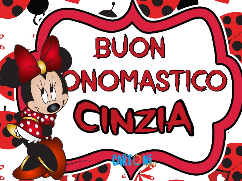 Buon onomastico Cinzia