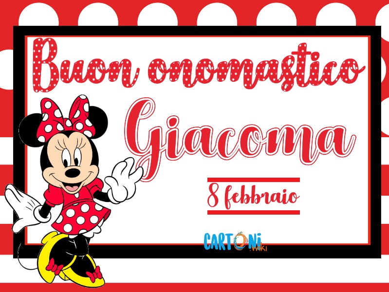 Buon onomastico Giacoma