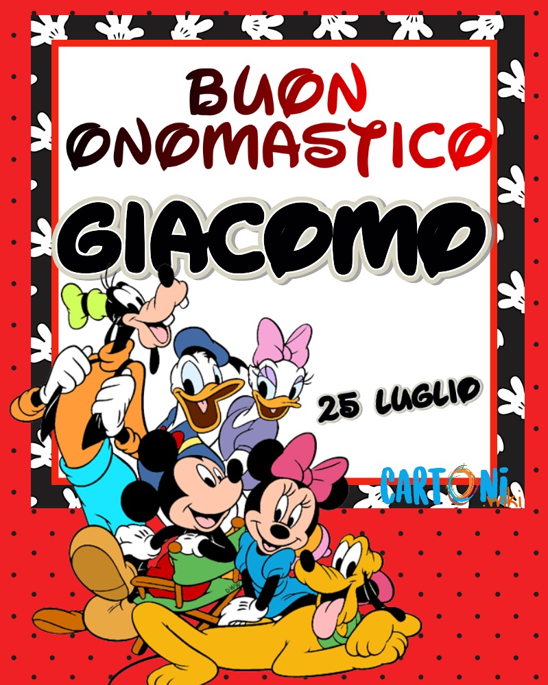 Buon onomastico Giacomo