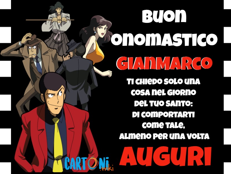 Buon onomastico Gianmarco