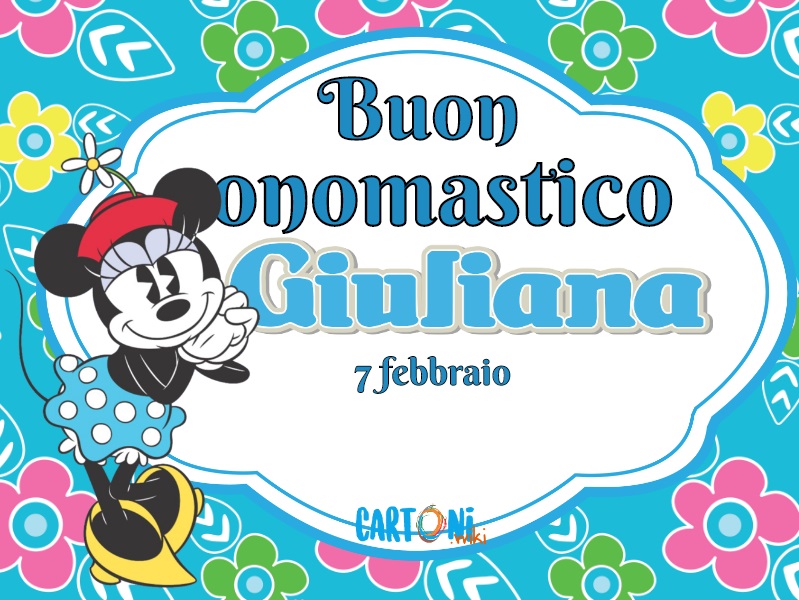 Buon onomastico Giuliana