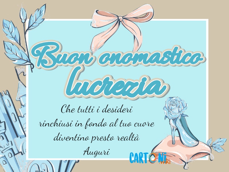 Buon onomastico Lucrezia