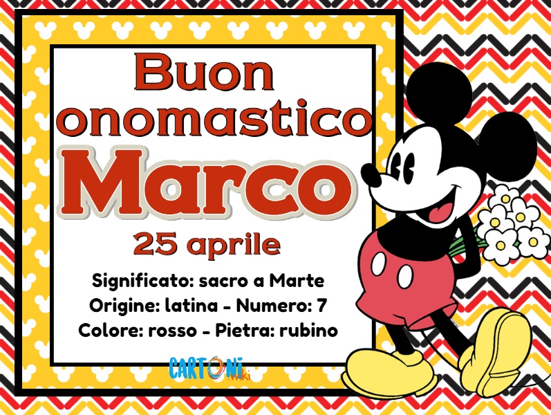 Buon onomastico Marco
