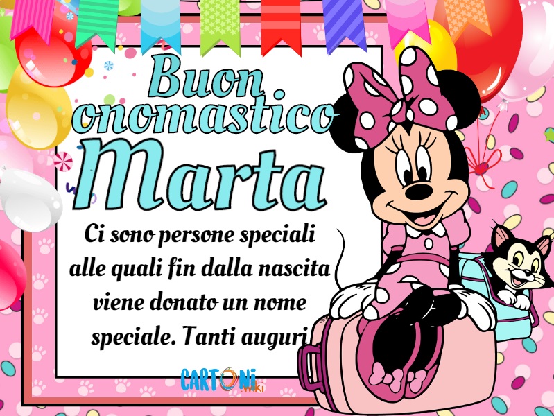 Auguri Marta per il tuo onomastico