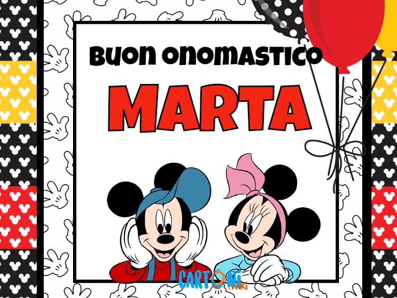 Buon onomastico Marta