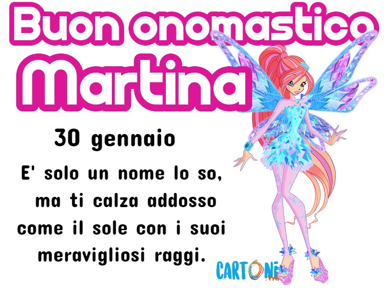 Buon onomastico Martina