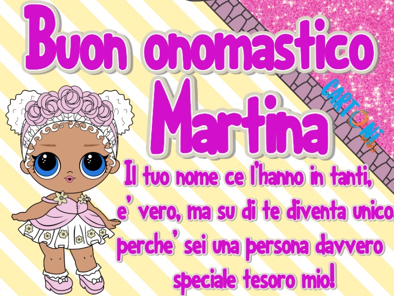 Buon onomastico Martina con le Lol Surprise!