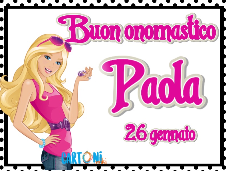 Auguri Di Buon Onomastico Paola Cartoni Animati