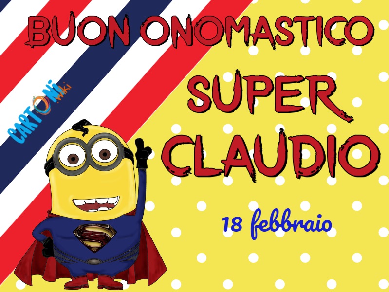 Buon onomastico claudio