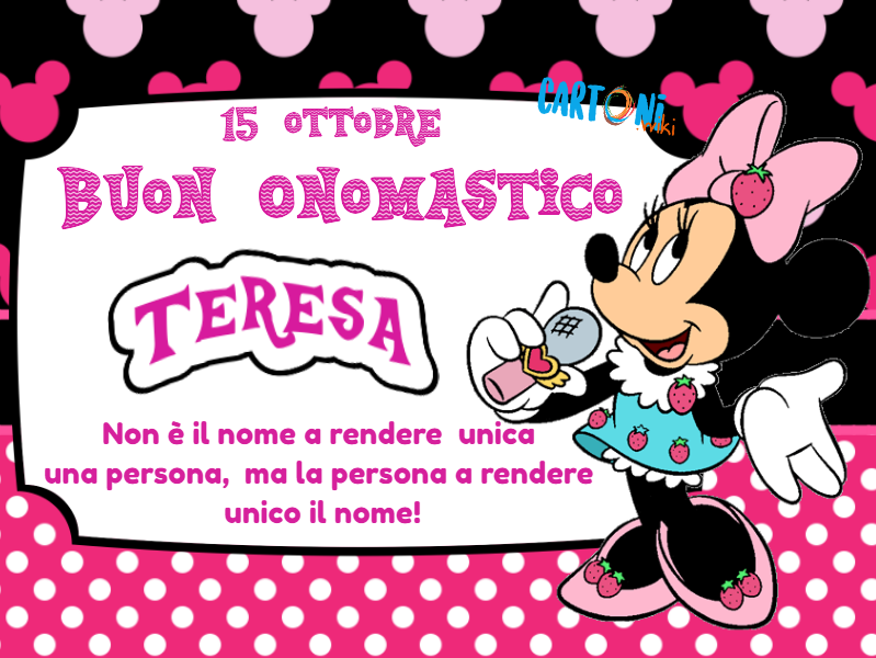 Buon onomastico Teresa