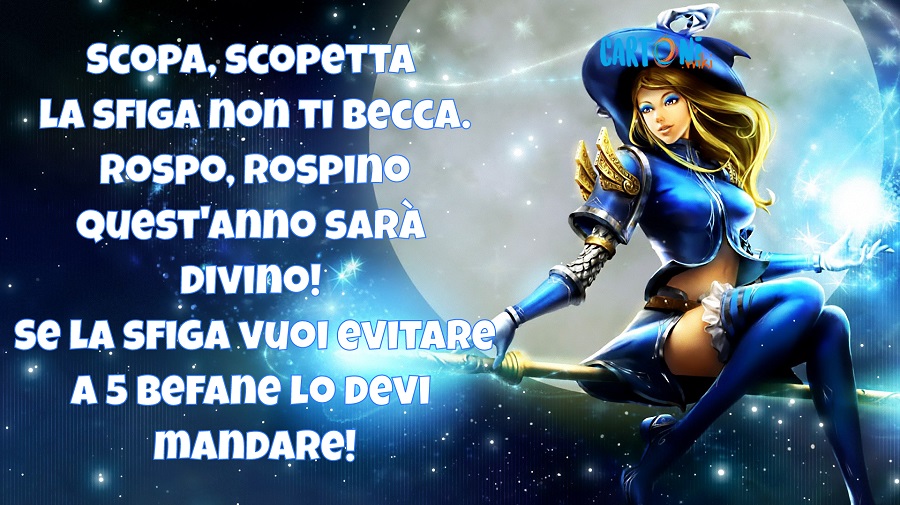 Buona Befana con Scopa Scopetta 