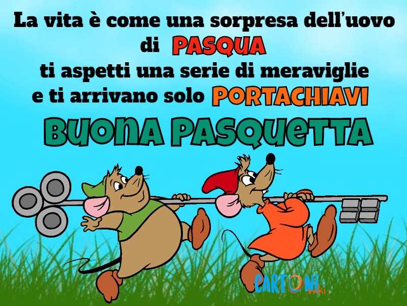 Buona Pasquetta la vita  come un uovo di Pasqua