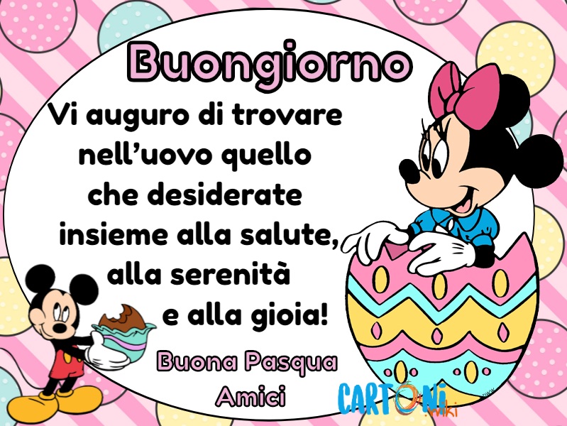 Buongiorno Buona Pasqua Amici