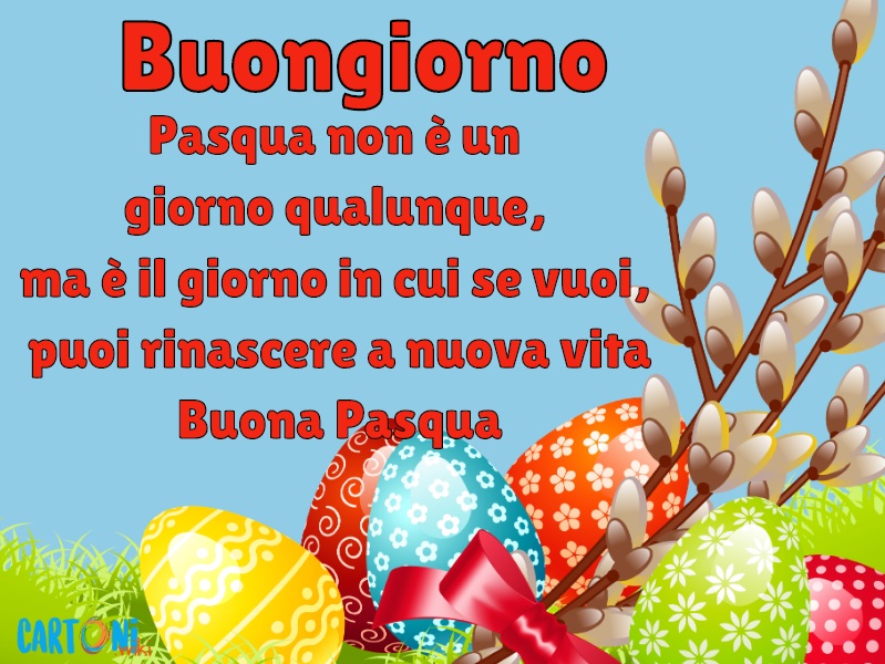 Buongiorno Pasqua non  un giorno qualunque